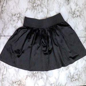 MANDEE Black Skater Skirt w/ Wide Waistband Large